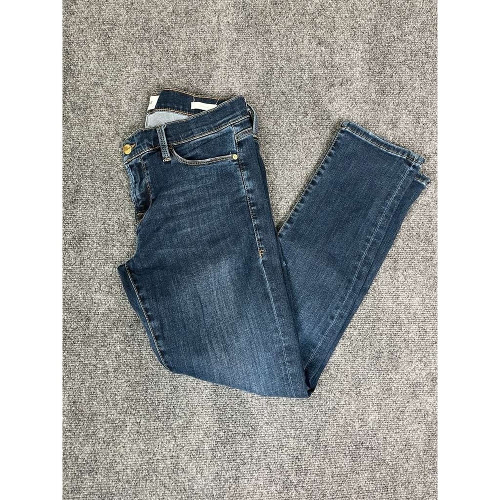 Frame Le Garcon Jeans Womens 26(32x29) Mid Rise Straight Fit Dark Wash Denim